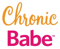 ChronicBabe logo with "Chronic" in orange cursive and "Babe" in bold, hot pink sans serif